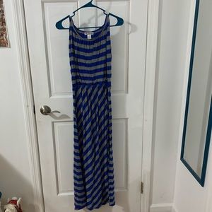 Blue Maxi Dress, Size Small